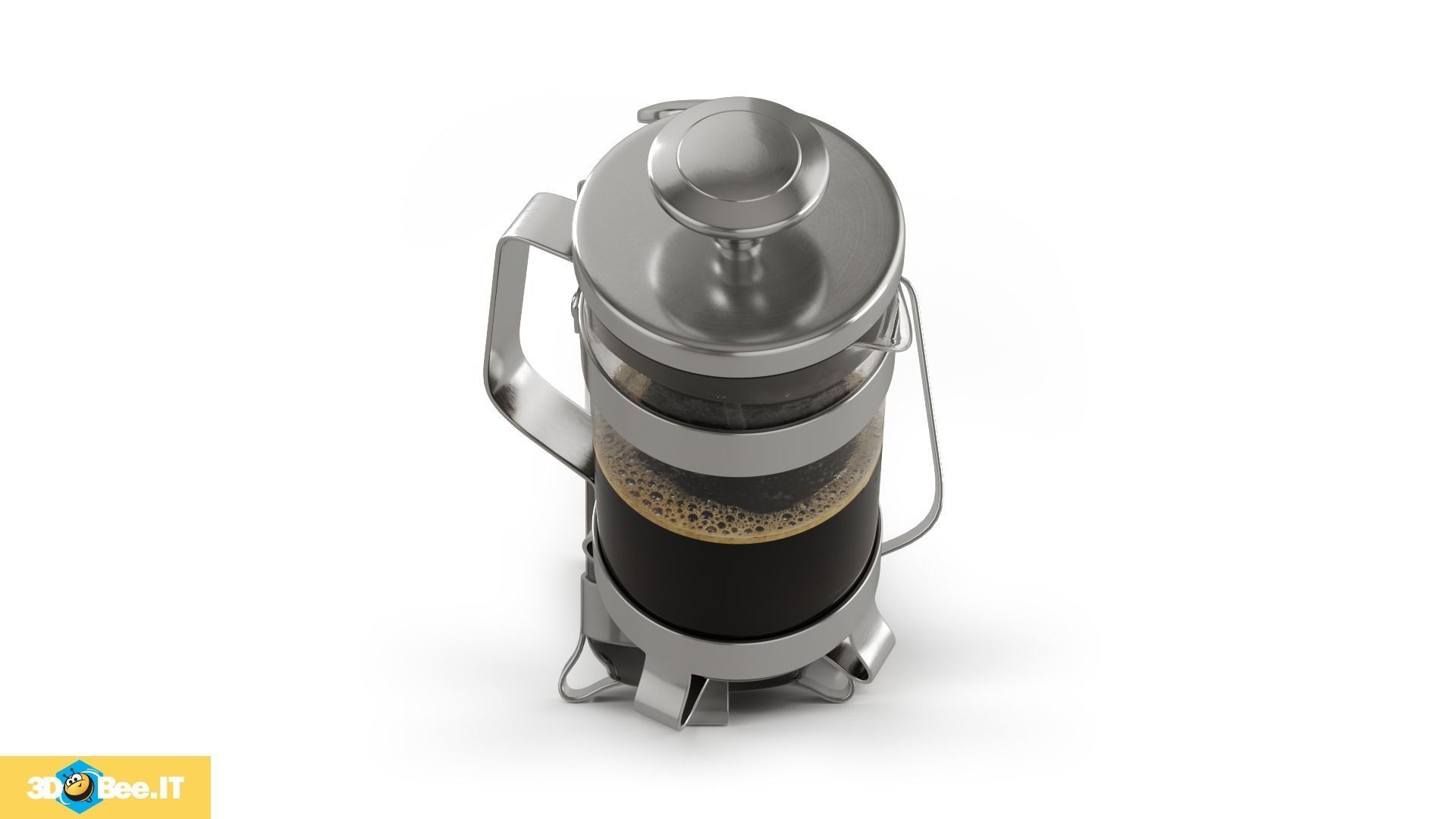 French Press 3D model_2