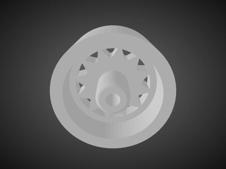 F52 Alexi rims for Hot Wheels 3D print model_2