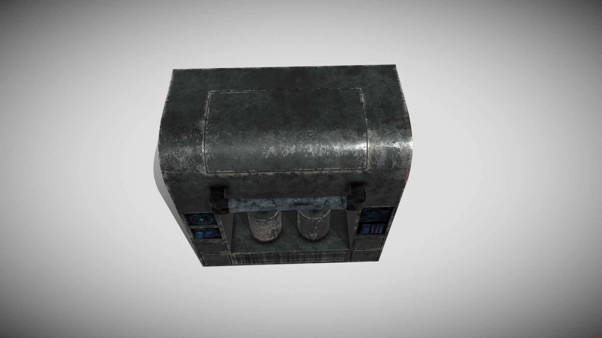 Sci-fi Panel Element Low-poly 3D model_6