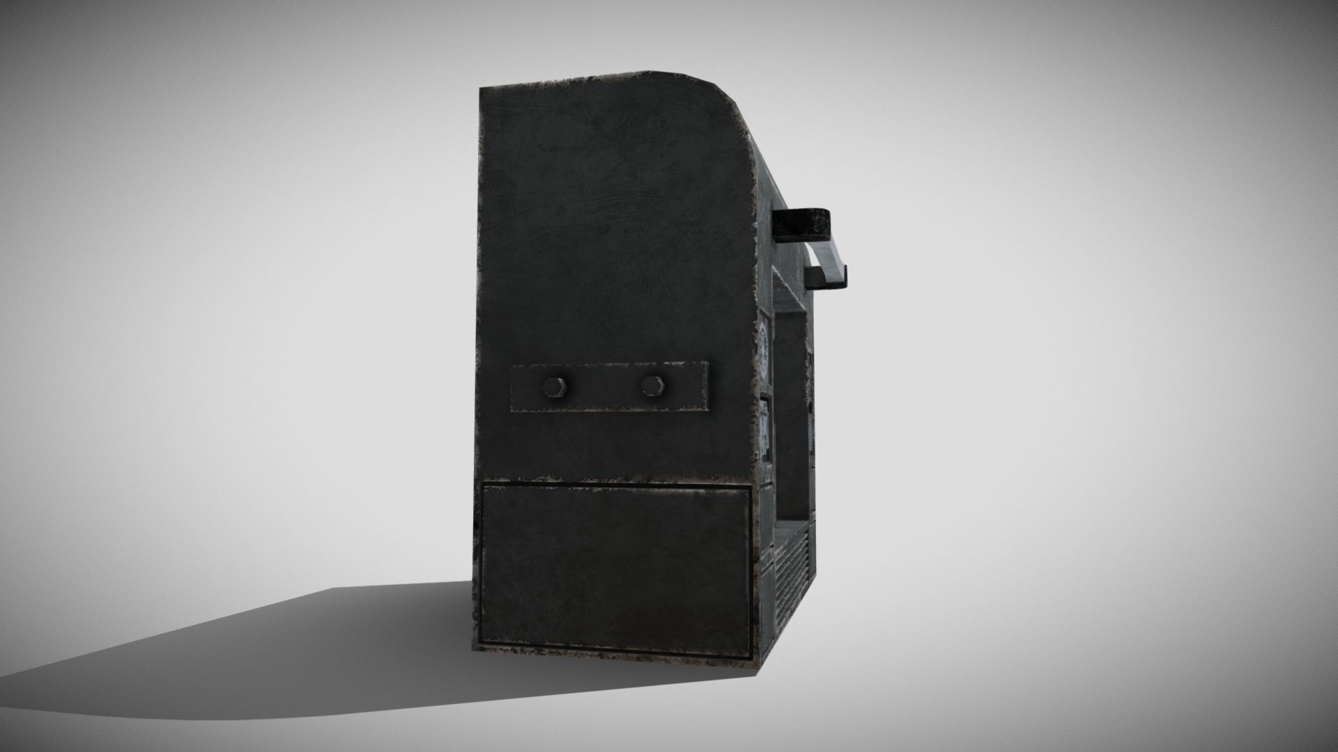 Sci-fi Panel Element Low-poly 3D model_7