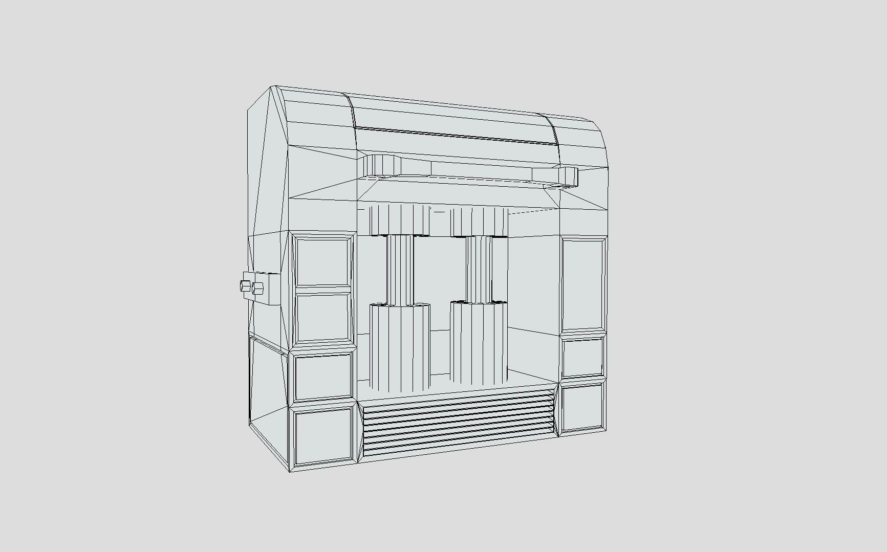 Sci-fi Panel Element Low-poly 3D model_9