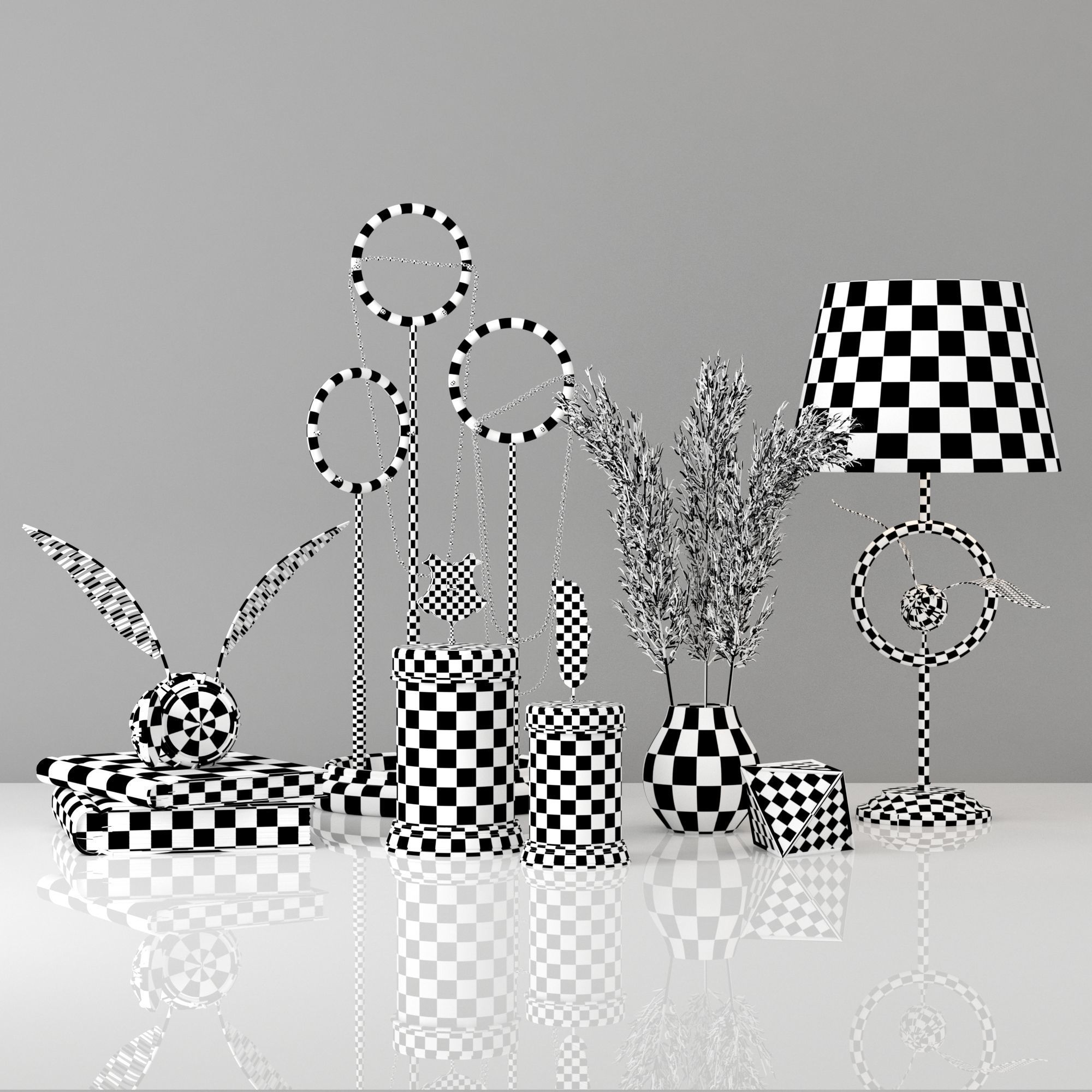 harry potter decorative set 3D model_6