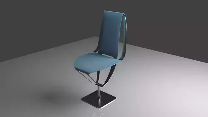 The Stay Home Chair Modern Office Chrome Fabric Design