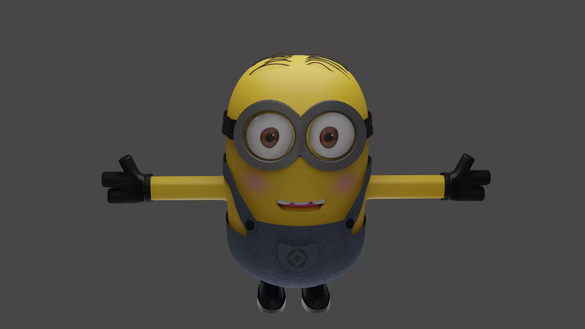 3D model of minion and rigged 3D model_0