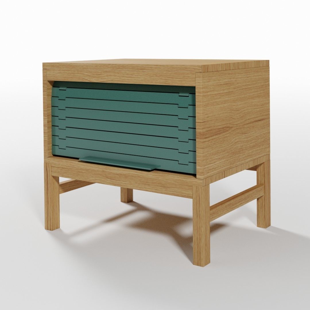 Scandinavian Cabinet Set 3D model_3