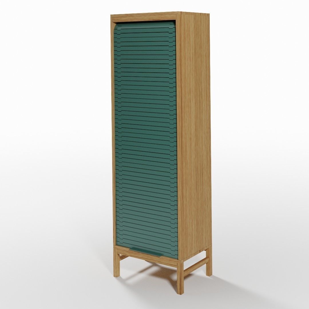 Scandinavian Cabinet Set 3D model_6