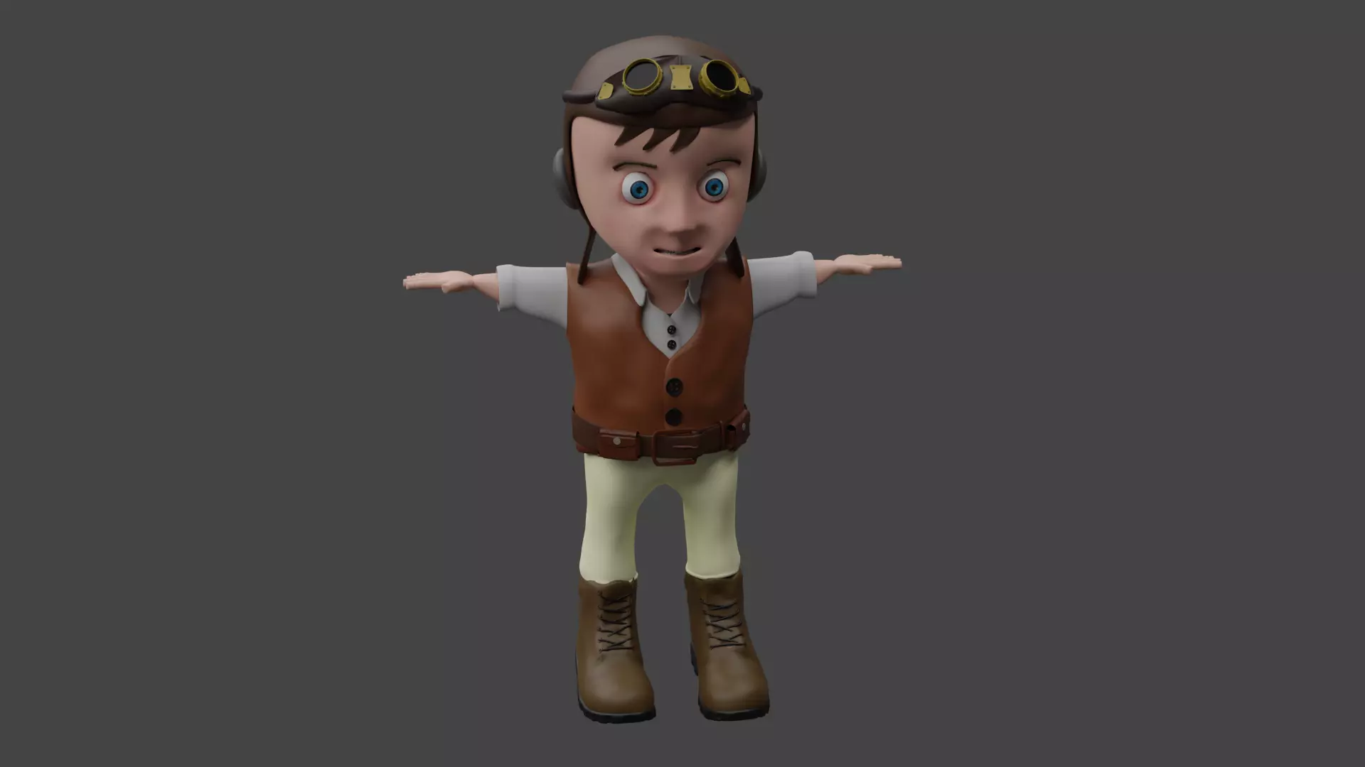 3D model of Cartoon Character and Rigged 3D model_0