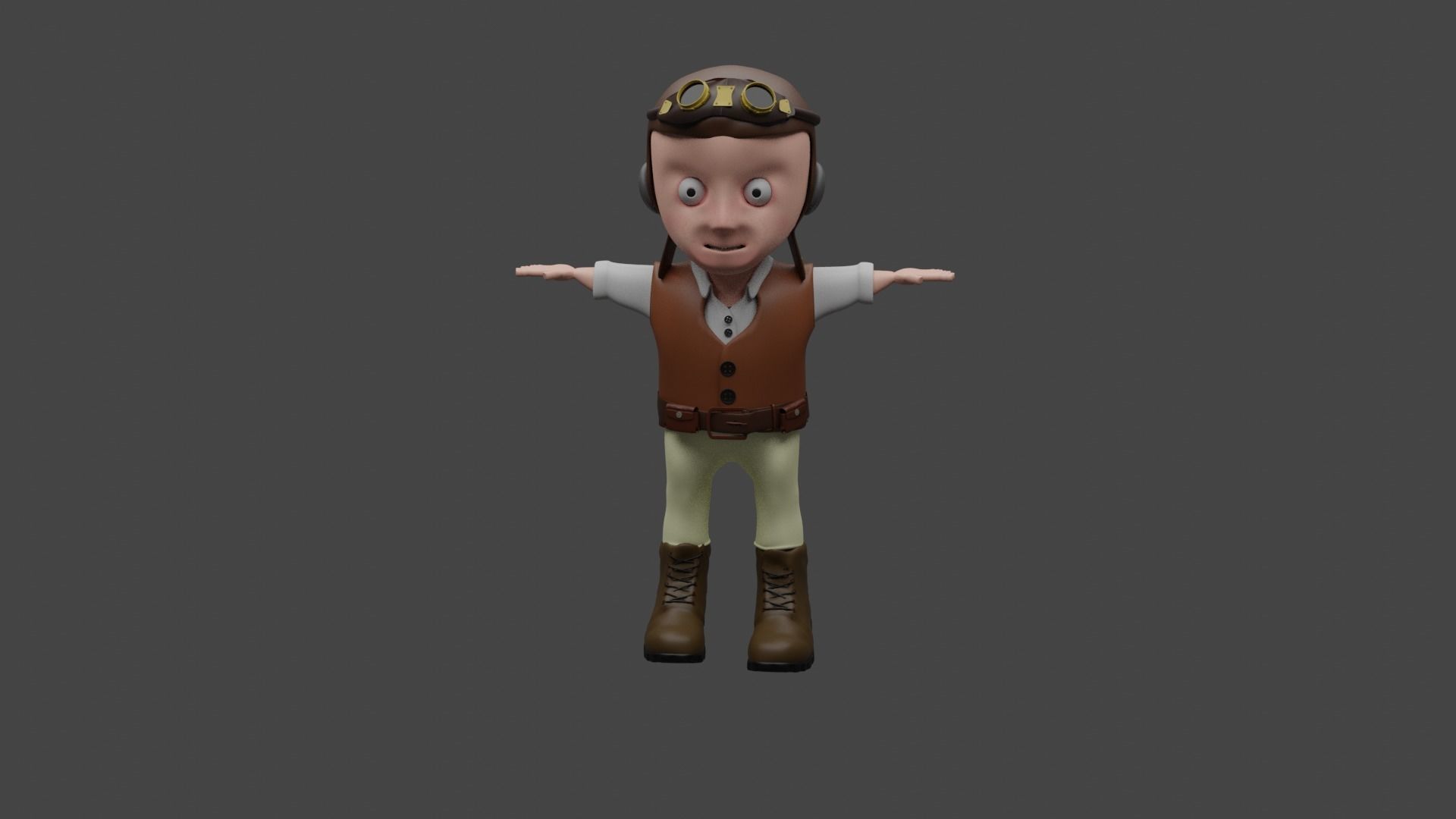 3D model of Cartoon Character and Rigged 3D model_2