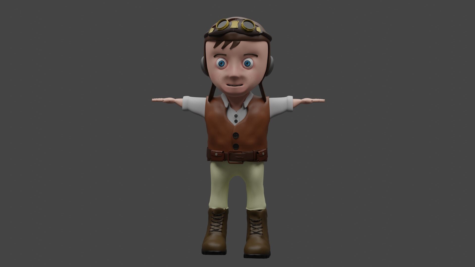 3D model of Cartoon Character and Rigged 3D model_3