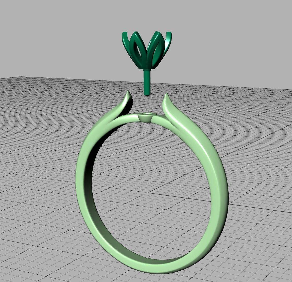 Delightful Solitaire Classic Engagement ring 3dmodel 3D print model_18