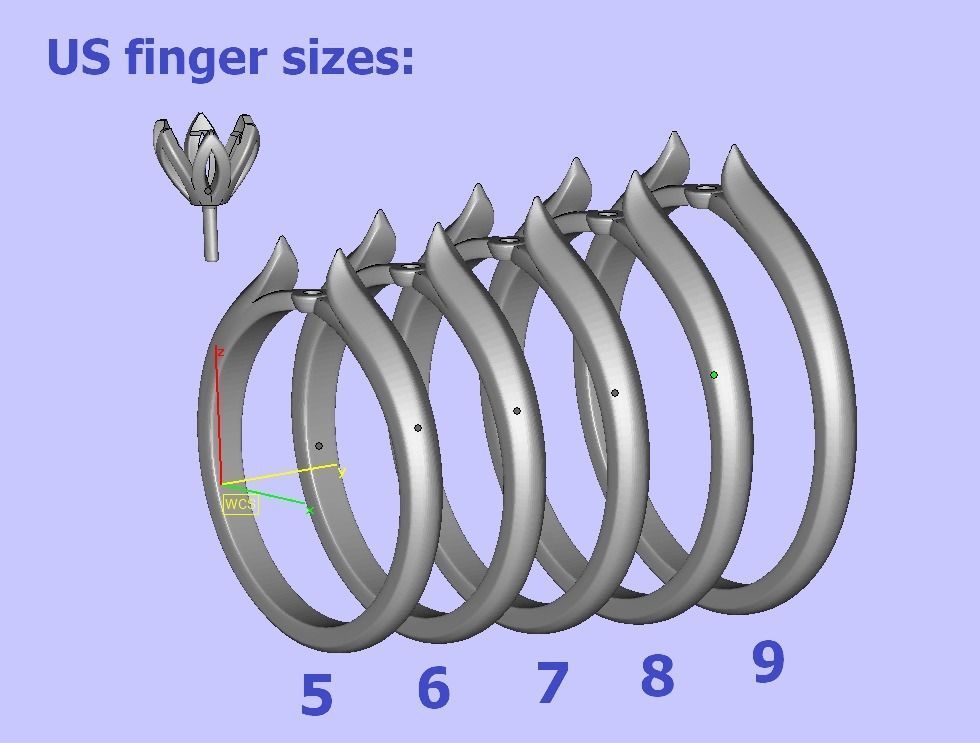 Delightful Solitaire Classic Engagement ring 3dmodel 3D print model_12