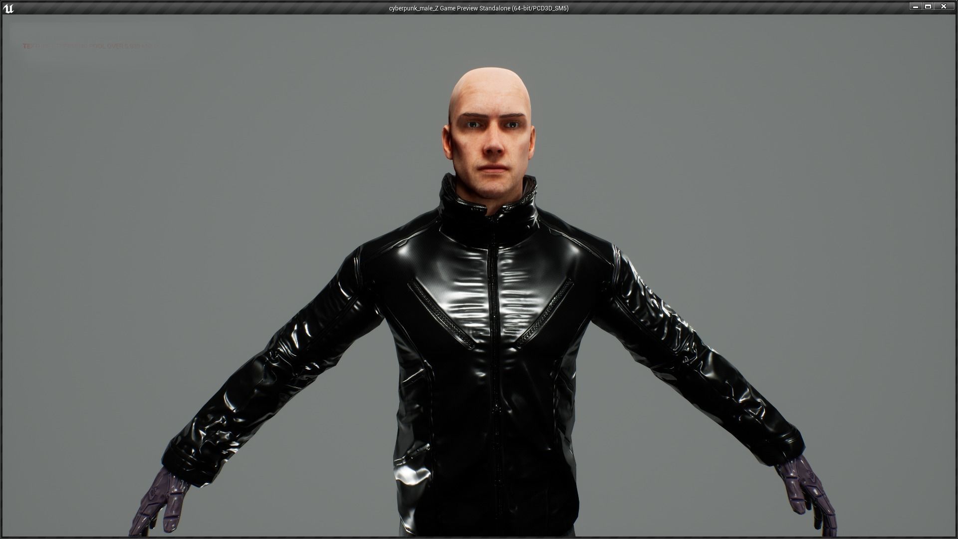 cyberpunk male Z UNREAL ENGINE 4 Low-poly 3D model_5