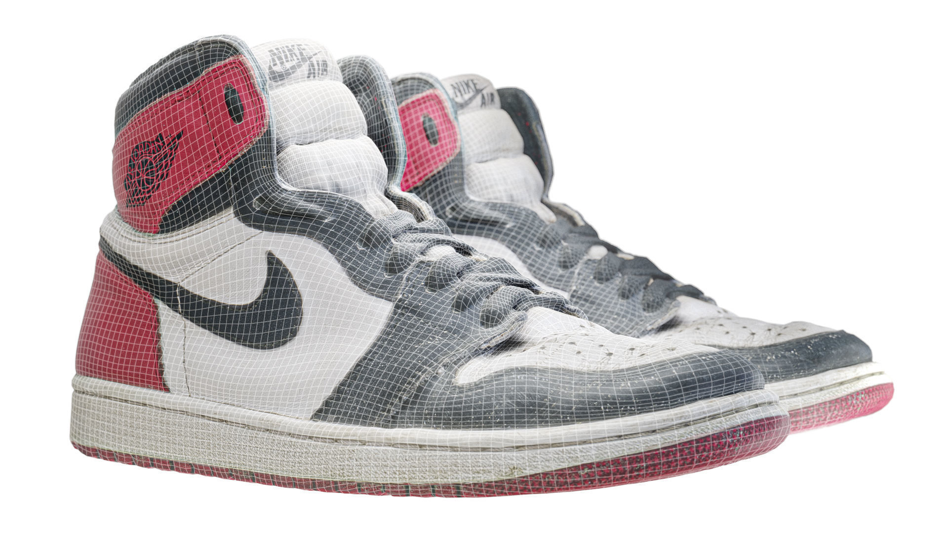 Jordan 1 Black Toe 2016 Photoscan 3D model_6