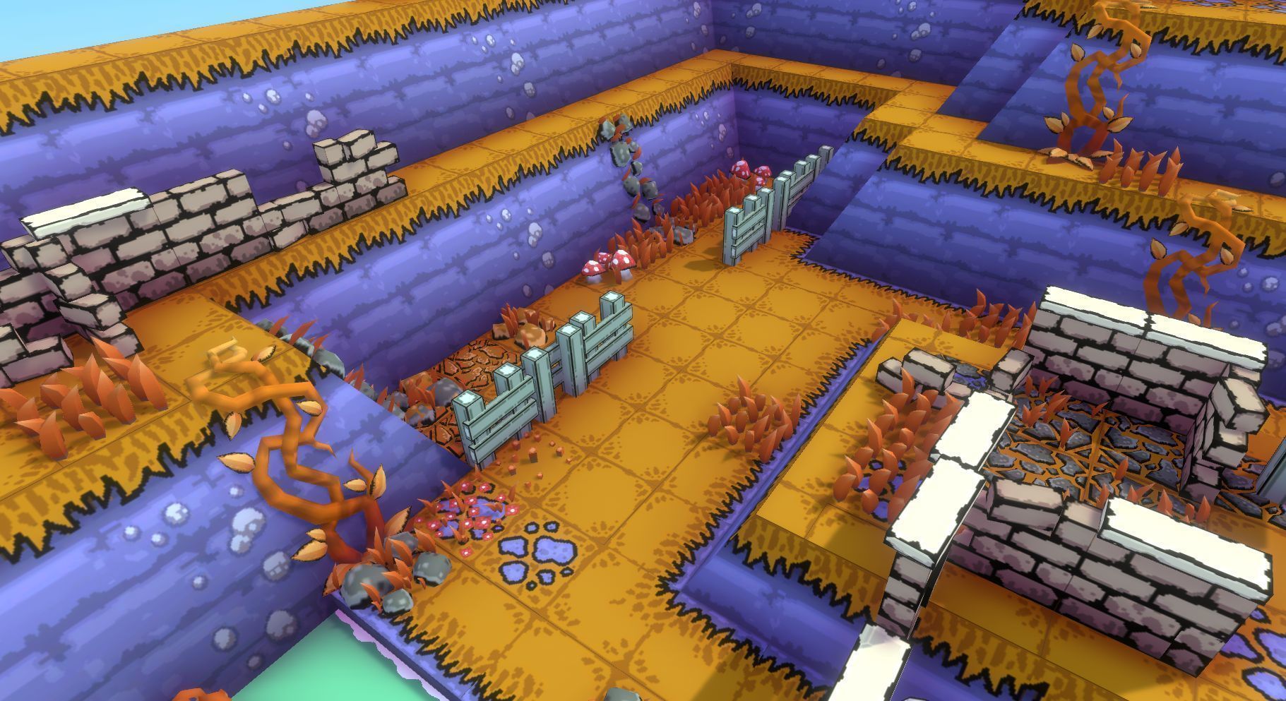 EnviroKit - THE FOREST - Retro Lowpoly Low-poly 3D model_9