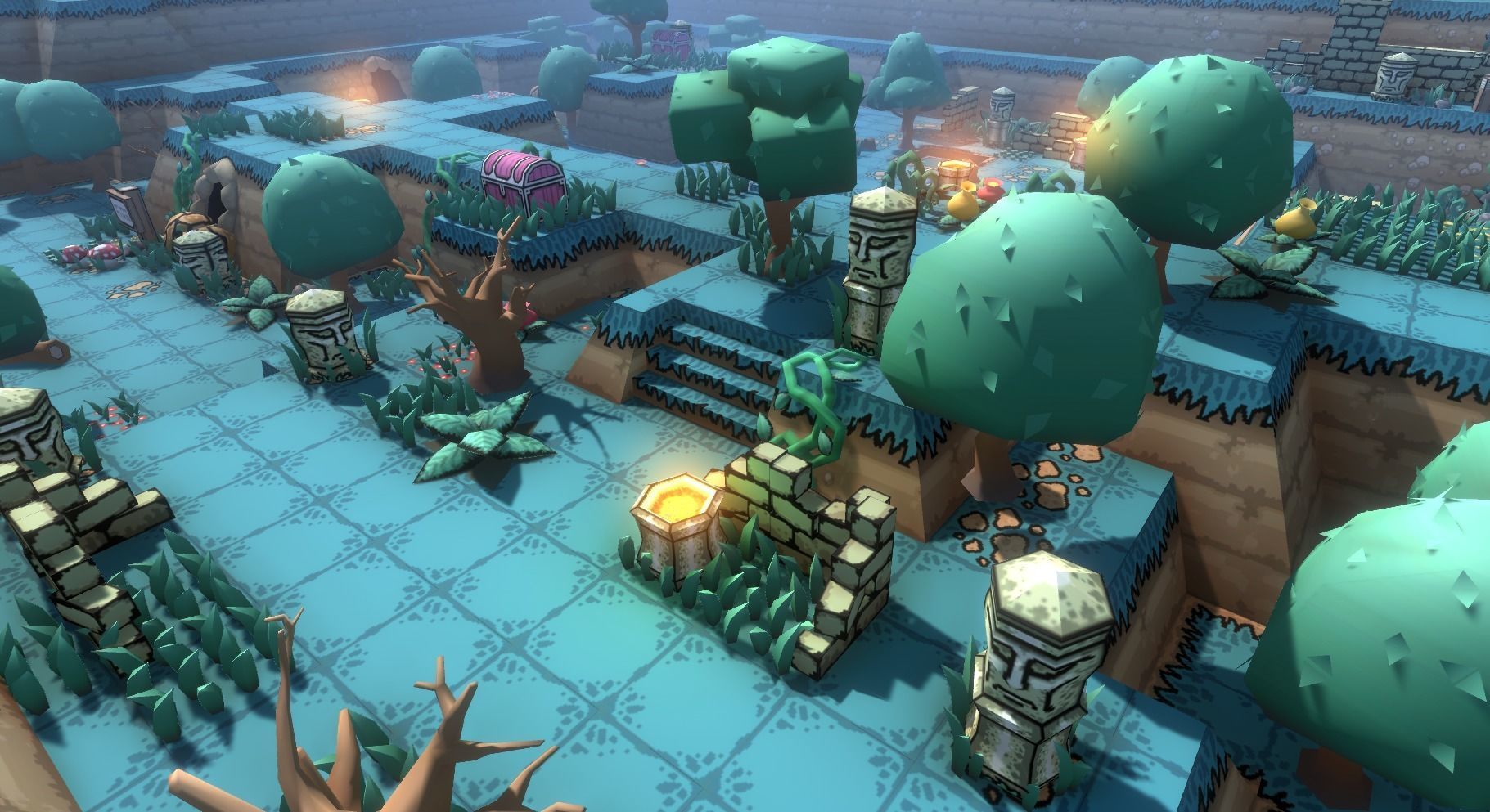 EnviroKit - THE FOREST - Retro Lowpoly Low-poly 3D model_10