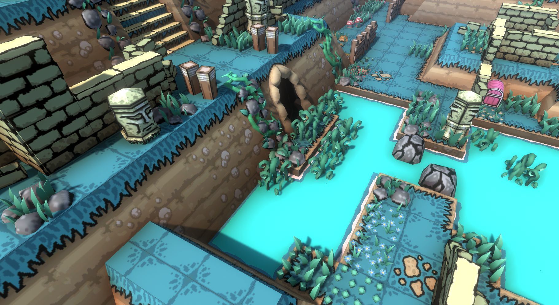 EnviroKit - THE FOREST - Retro Lowpoly Low-poly 3D model_13