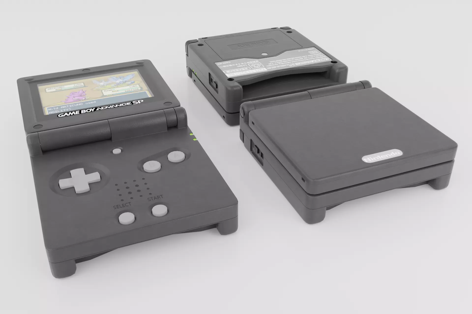 Gameboy Advance SP 3D model