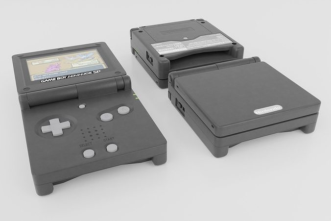 Gameboy Advance SP 3D model