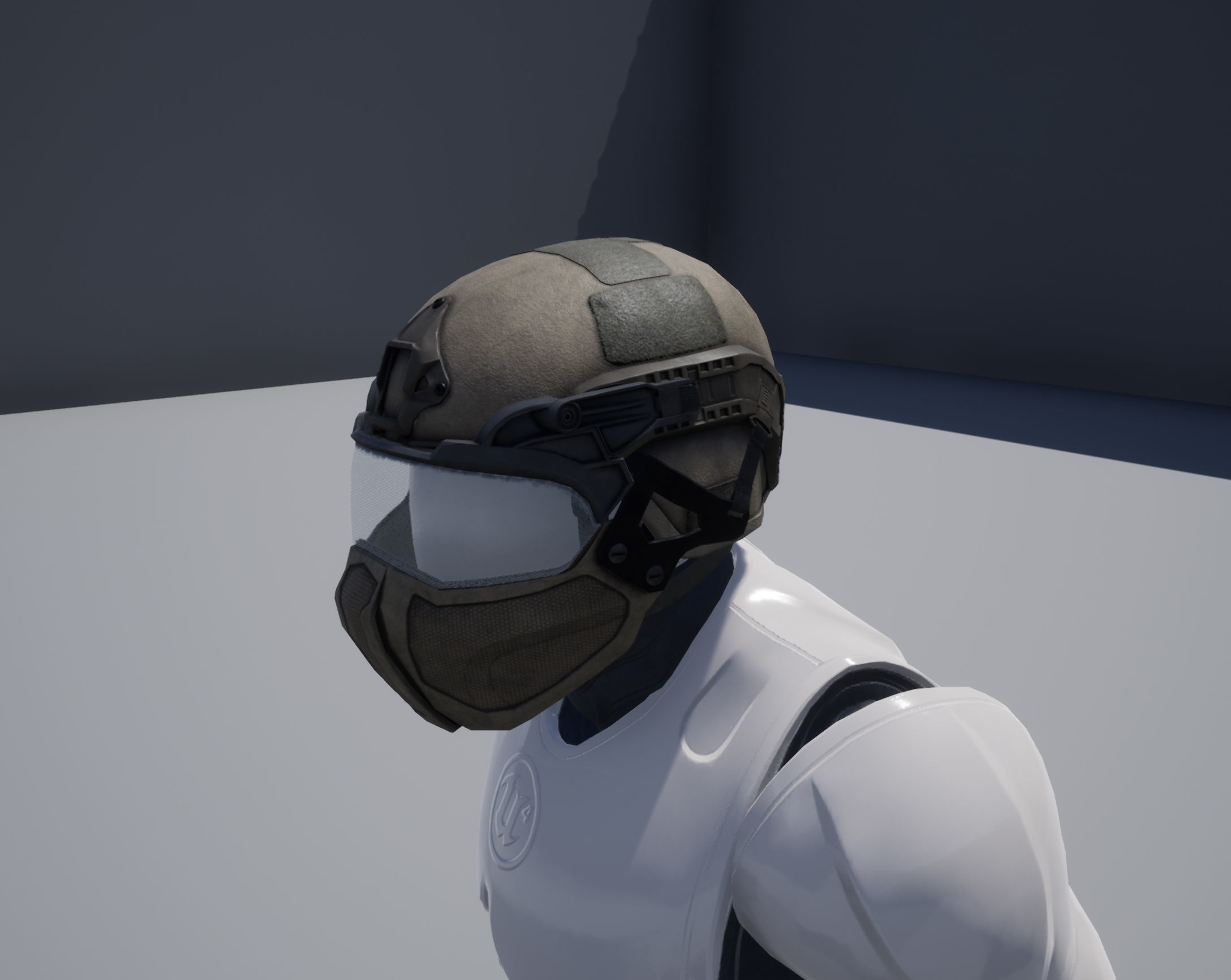 Light visor Low-poly 3D model_15