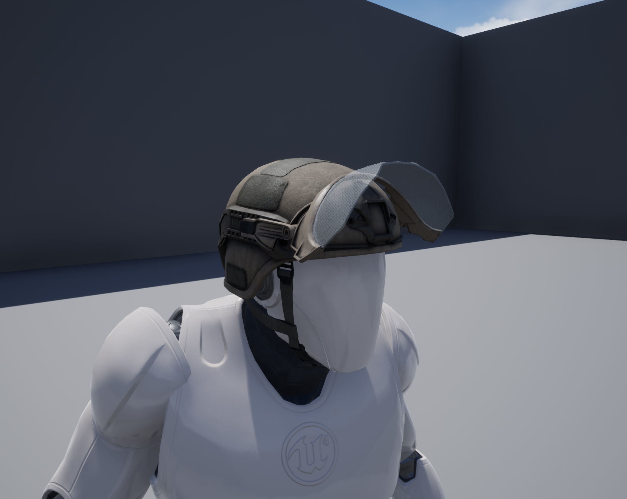 Light visor Low-poly 3D model_17
