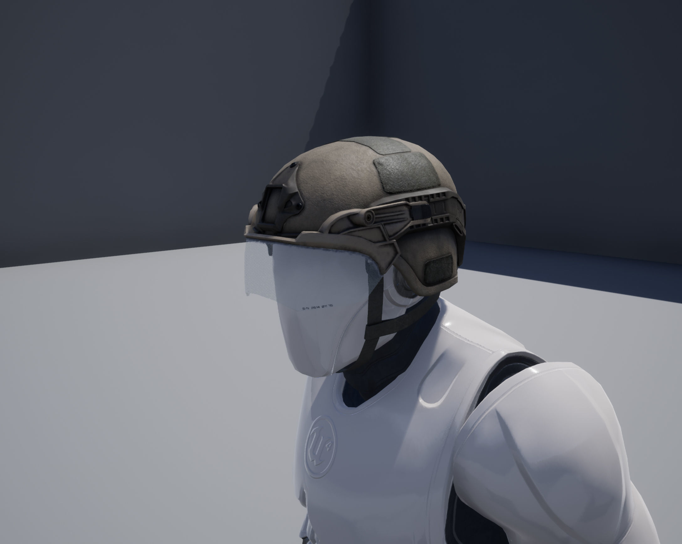 Light visor Low-poly 3D model_18