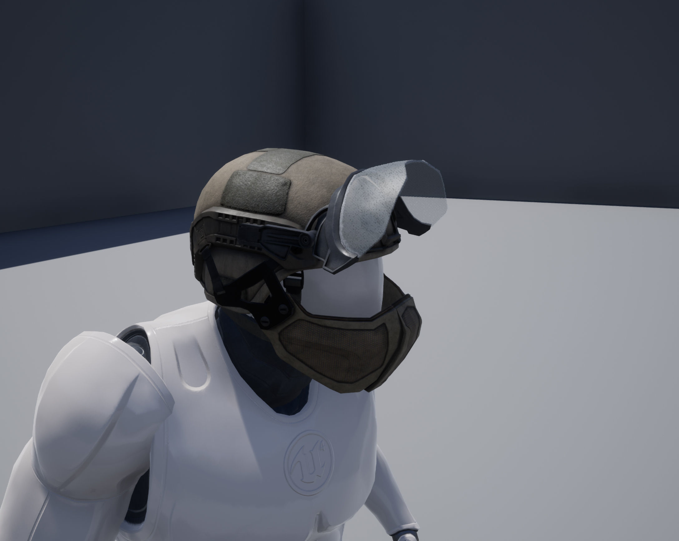 Light visor Low-poly 3D model_16