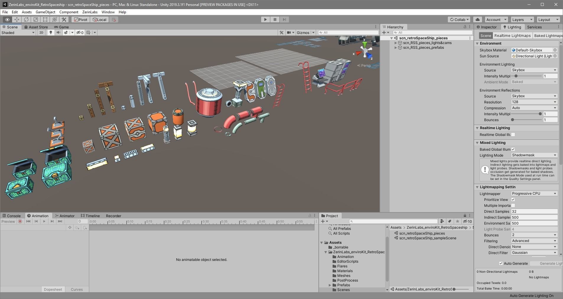 EnviroKit - THE SPACESHIP - Retro Lowpoly Low-poly 3D model_11