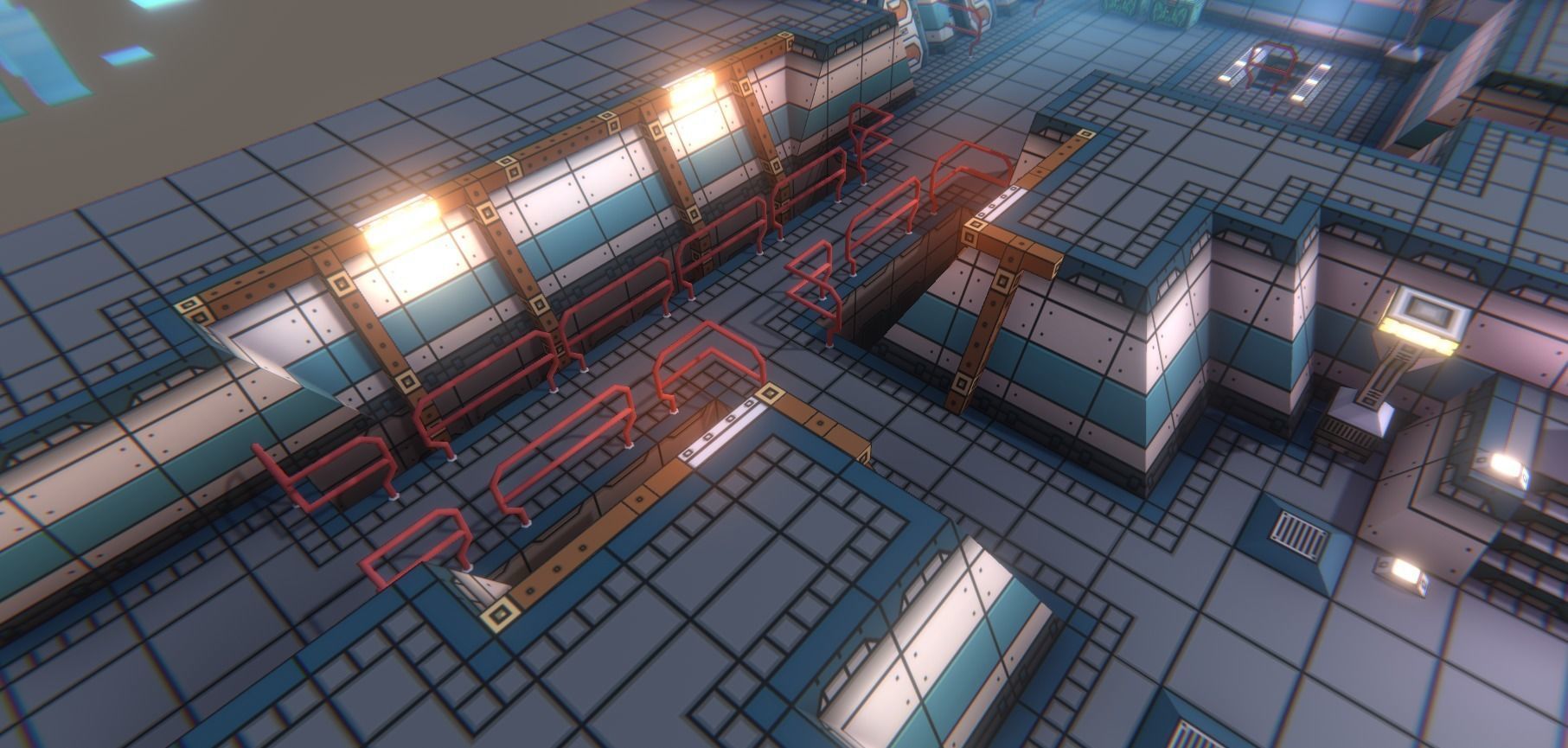 EnviroKit - THE SPACESHIP - Retro Lowpoly Low-poly 3D model_5