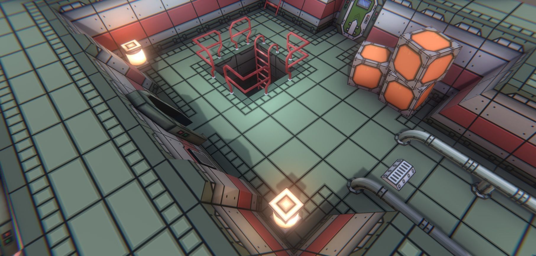 EnviroKit - THE SPACESHIP - Retro Lowpoly Low-poly 3D model_8