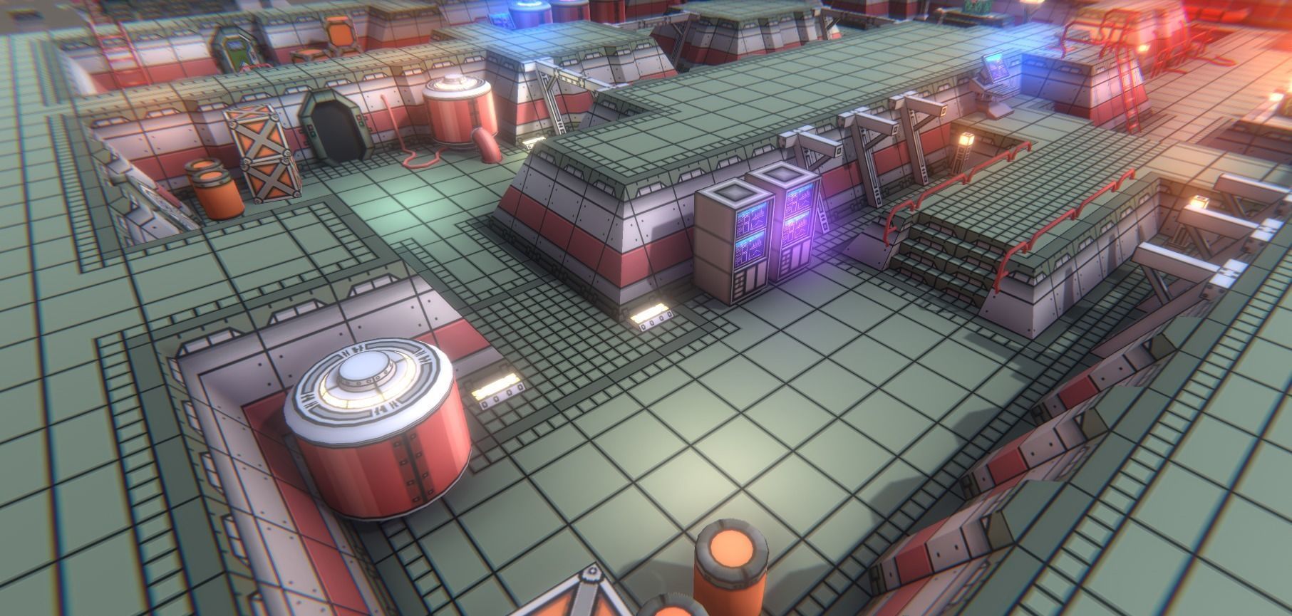 EnviroKit - THE SPACESHIP - Retro Lowpoly Low-poly 3D model_9