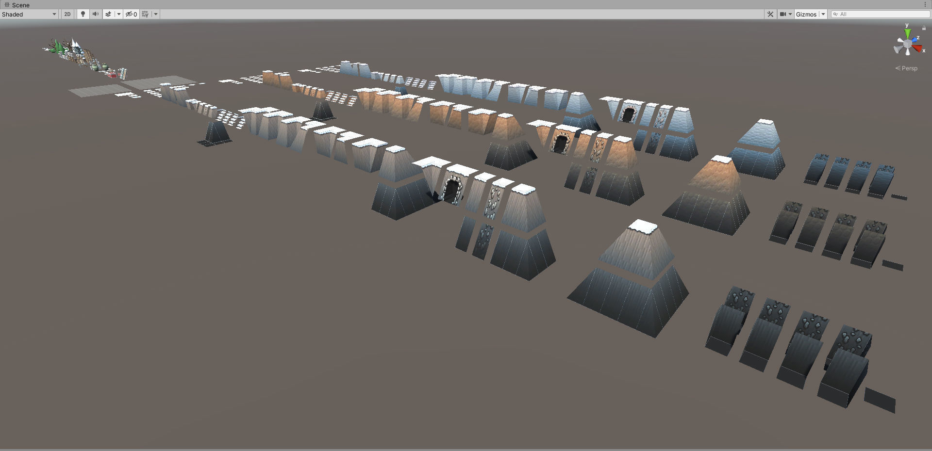 EnviroKit - THE MOUNTAIN - Retro Lowpoly Low-poly 3D model_13
