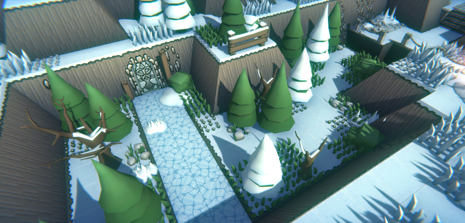 EnviroKit - THE MOUNTAIN - Retro Lowpoly Low-poly 3D model_8