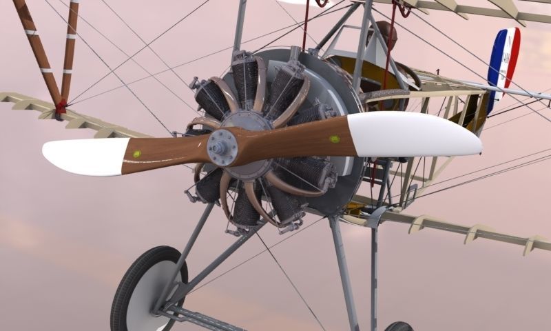 Nieuport 11 3D model_5
