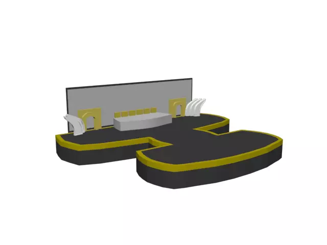 Concert Stage 3d Model  3D print model_0