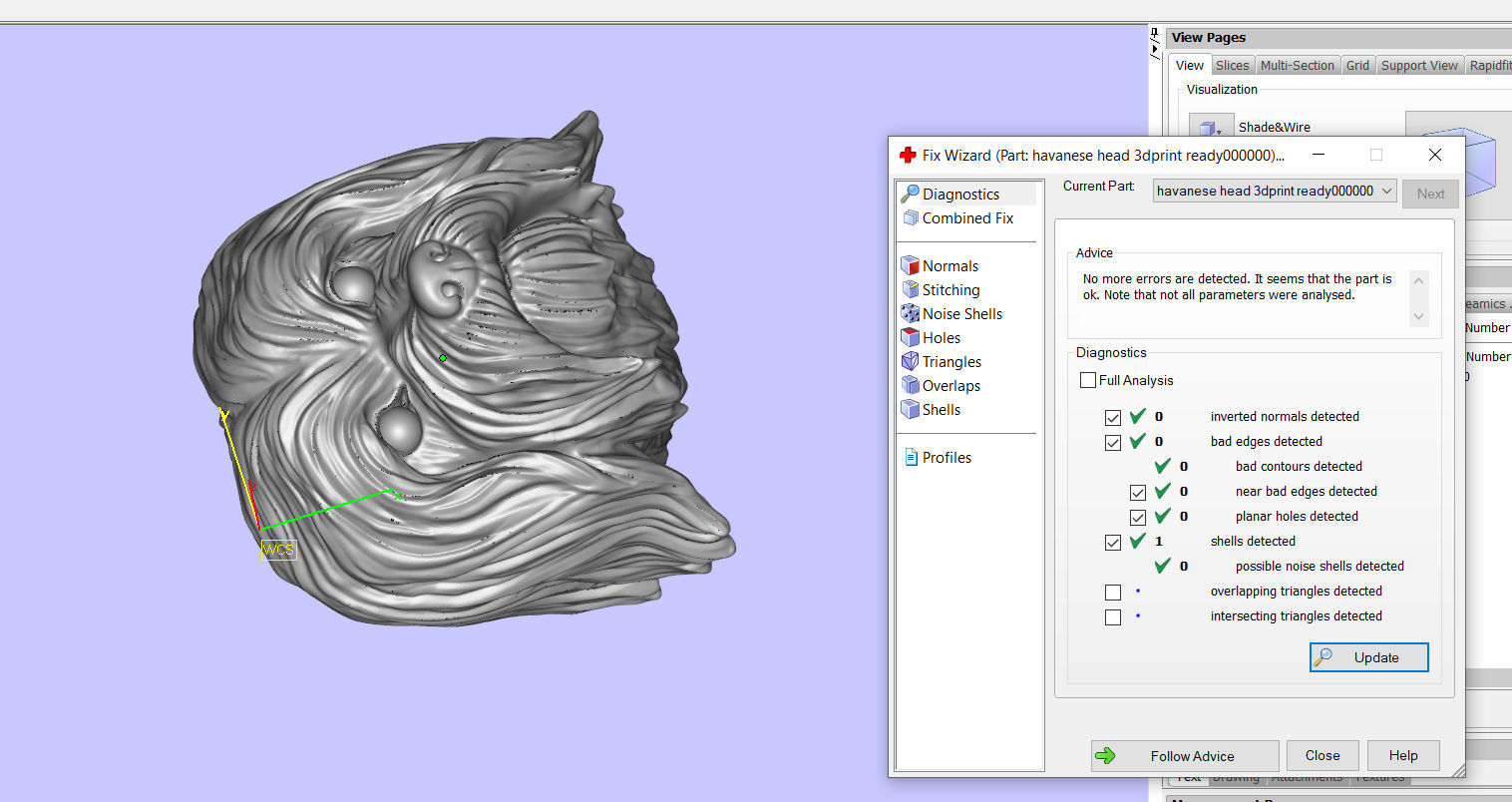 Havanese dog head pendant 3d print model 3D print model_8