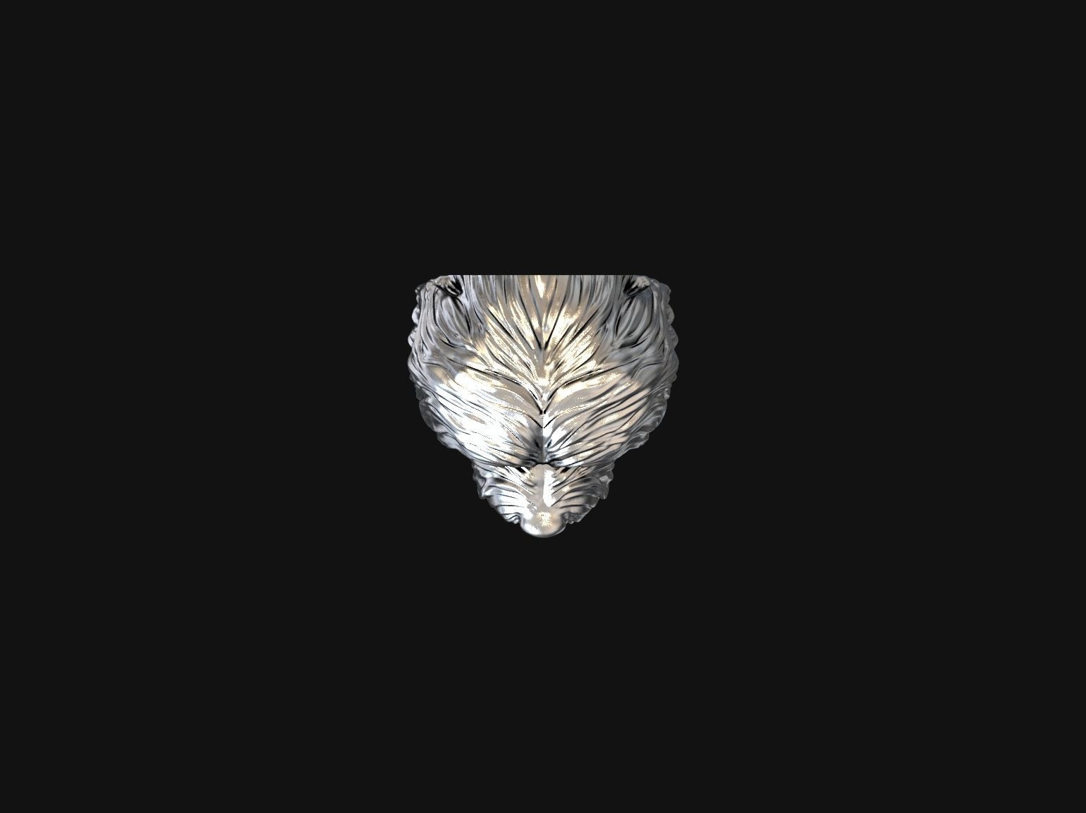 Havanese dog head pendant 3d print model 3D print model_13