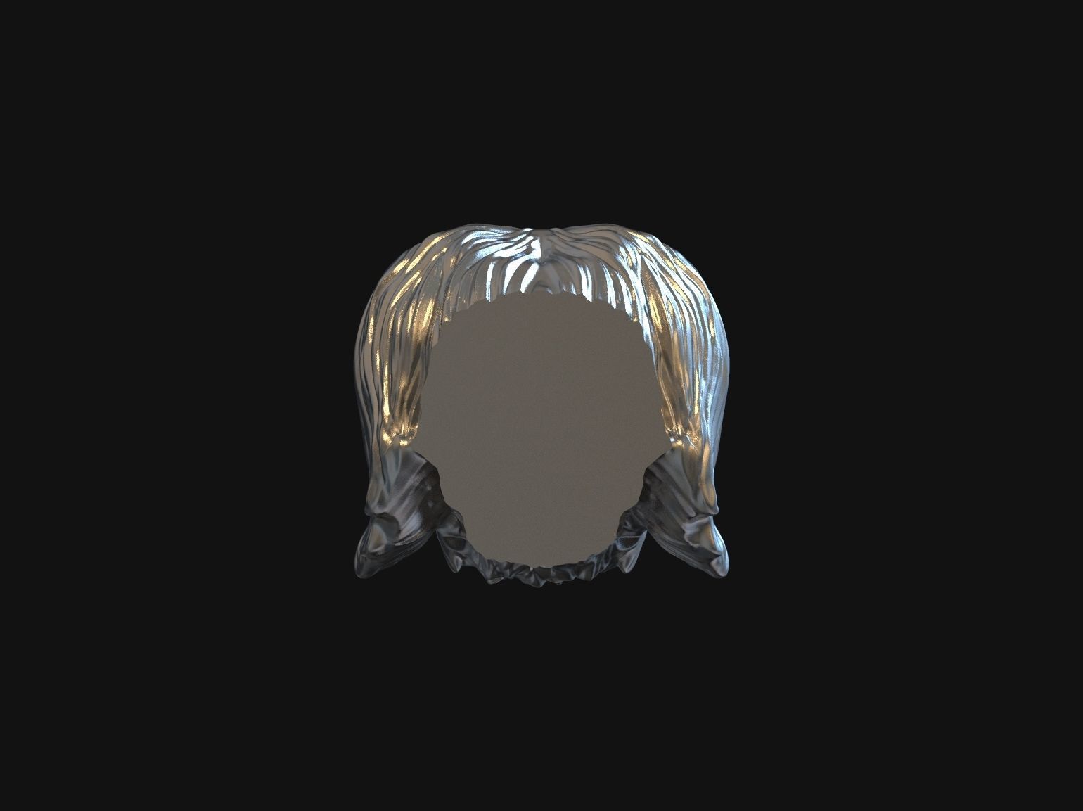 Havanese dog head pendant 3d print model 3D print model_32