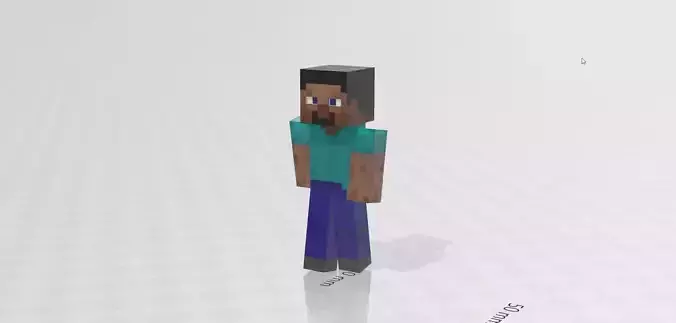 Steve minecraft character 3D print model