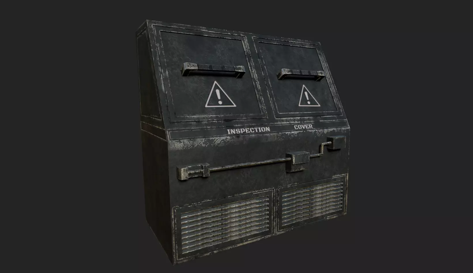 Sci-fi Panel Element Low-poly 3D model_0