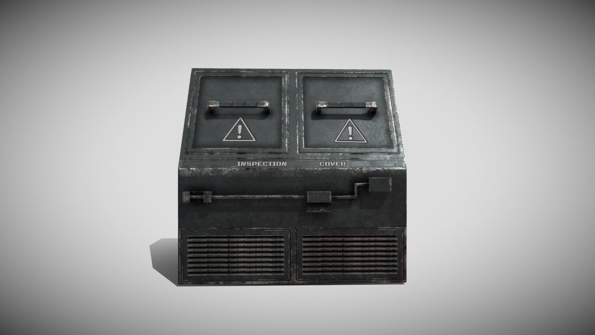 Sci-fi Panel Element Low-poly 3D model_1