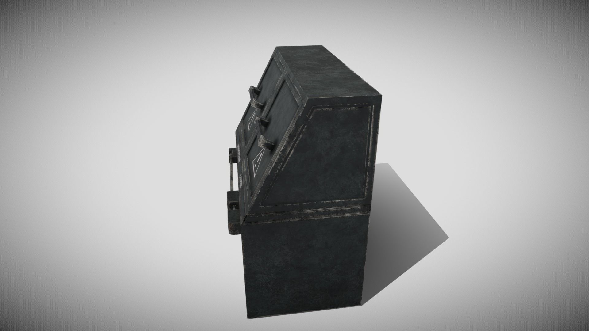 Sci-fi Panel Element Low-poly 3D model_7