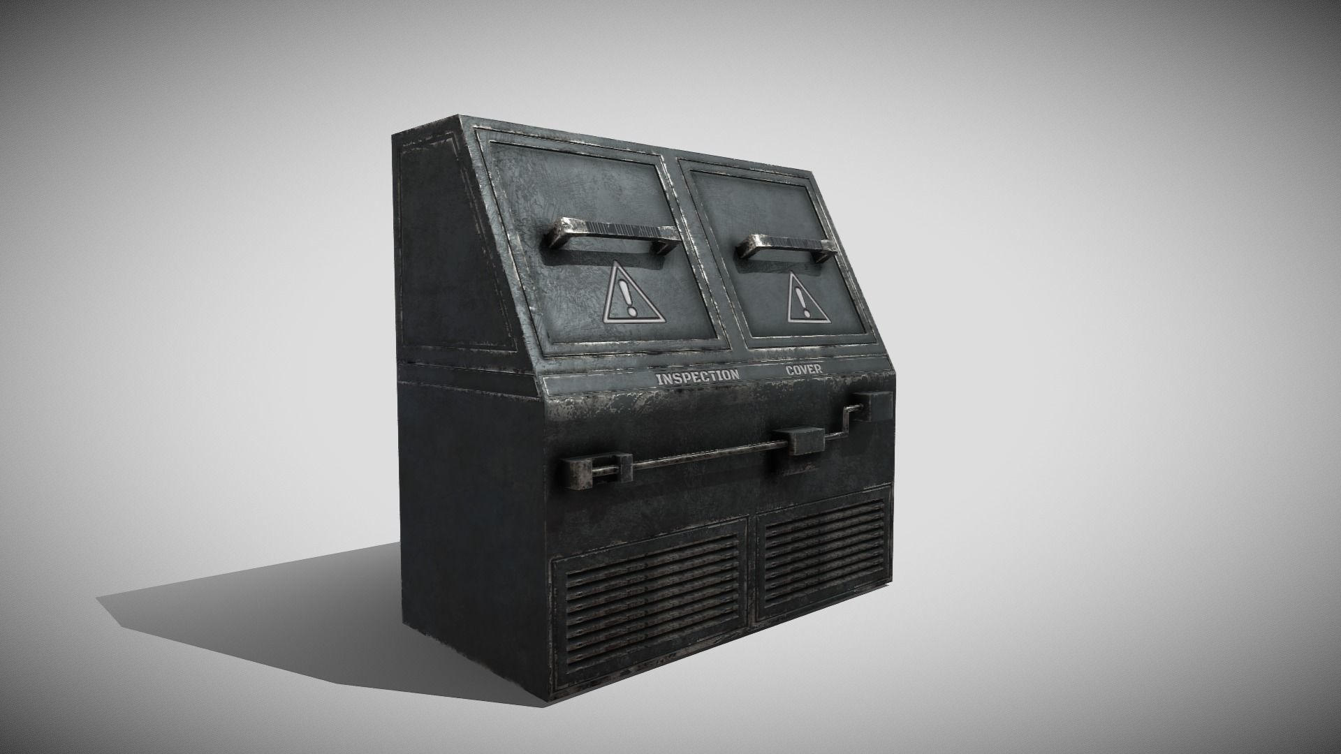 Sci-fi Panel Element Low-poly 3D model_2