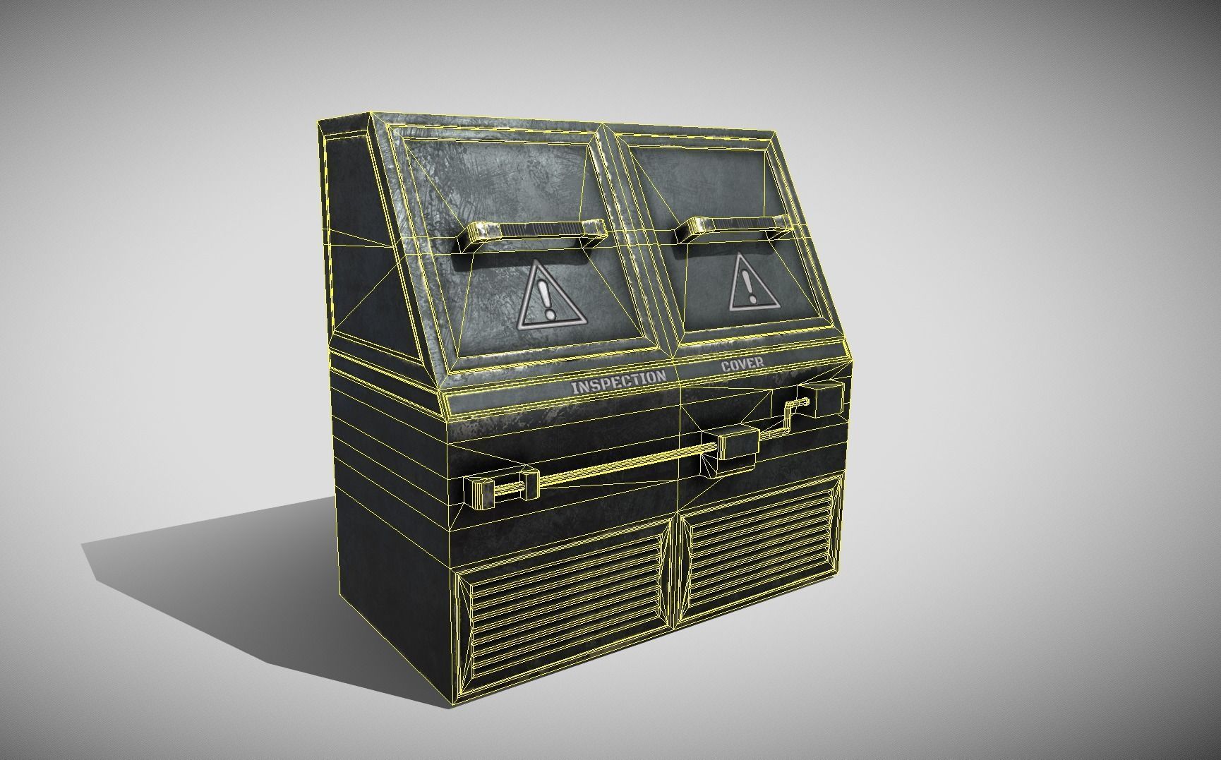 Sci-fi Panel Element Low-poly 3D model_16