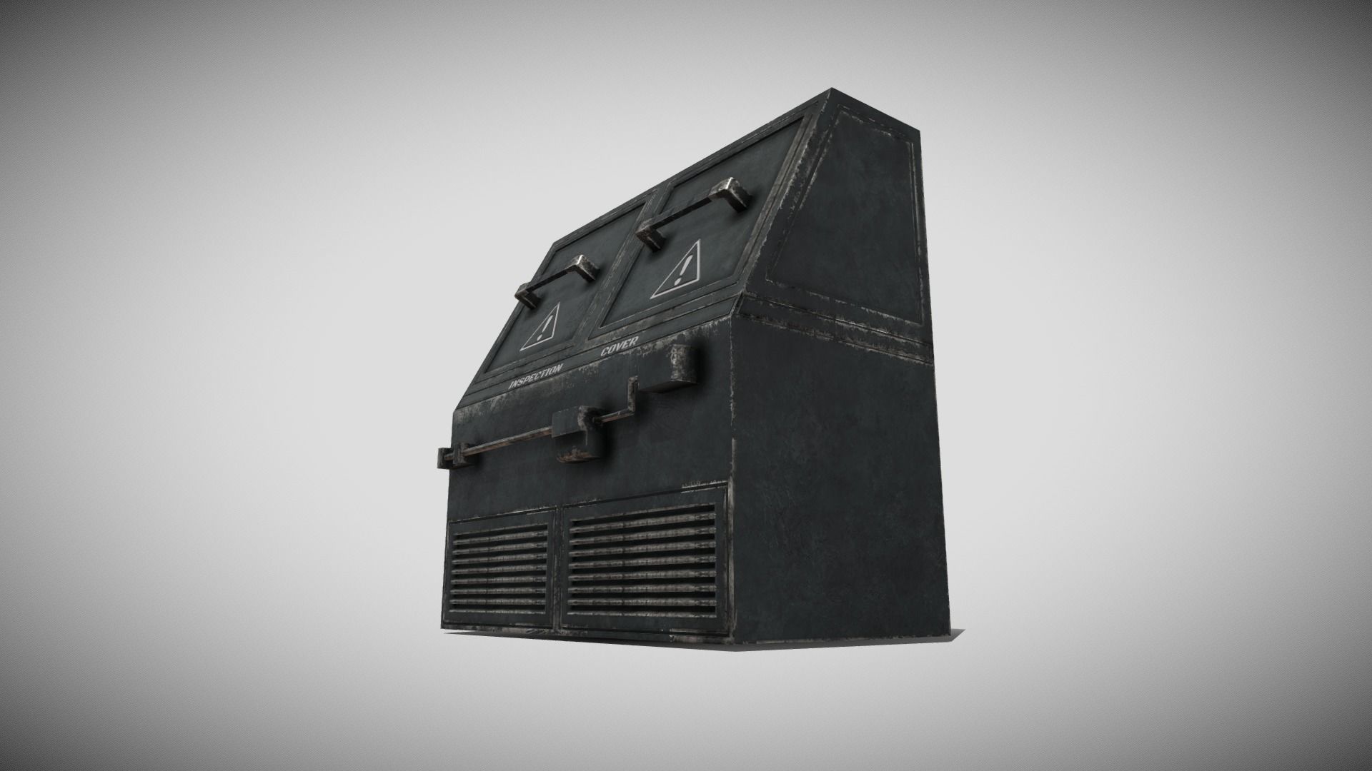 Sci-fi Panel Element Low-poly 3D model_6