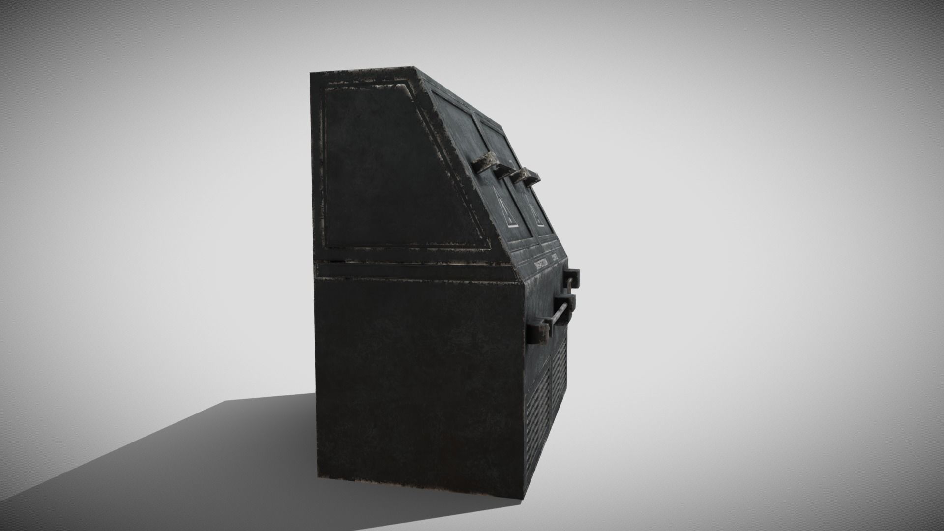 Sci-fi Panel Element Low-poly 3D model_3