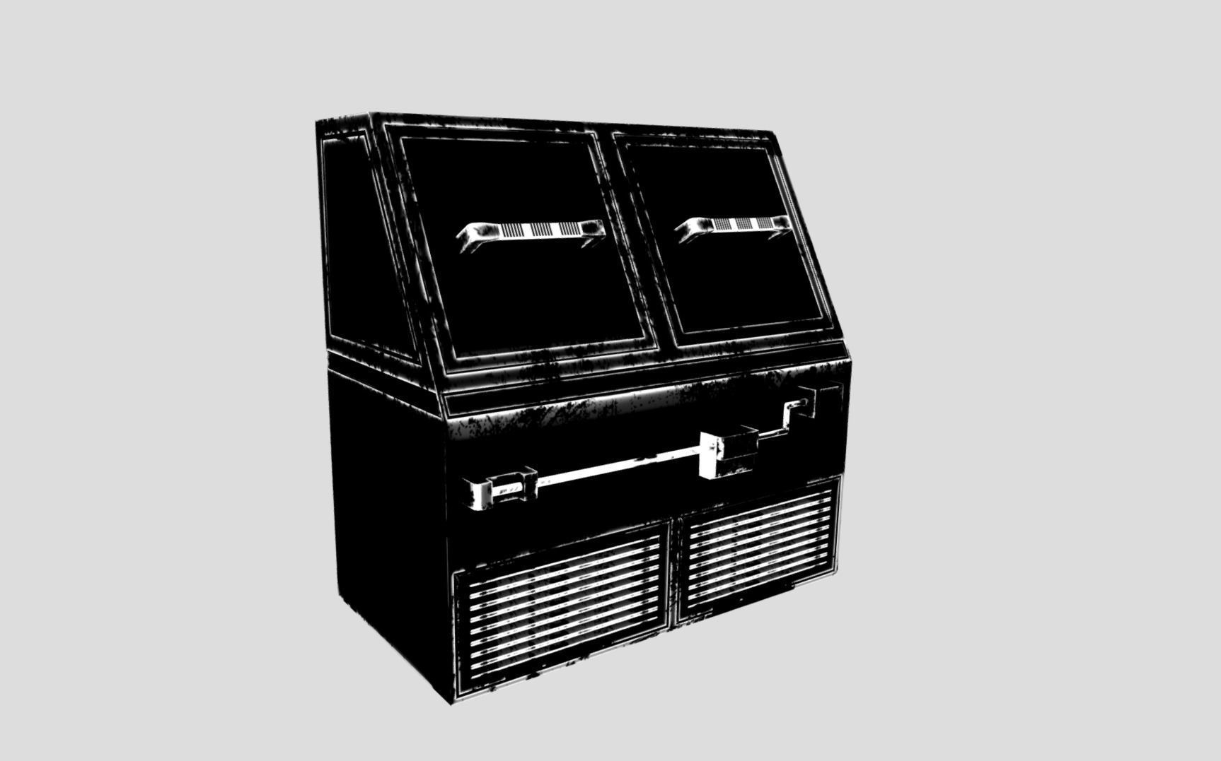 Sci-fi Panel Element Low-poly 3D model_14