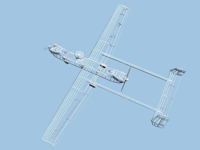 Hunter RQ5a UAV 3D model_11