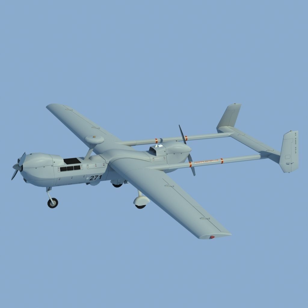 Hunter RQ5a UAV 3D model_2