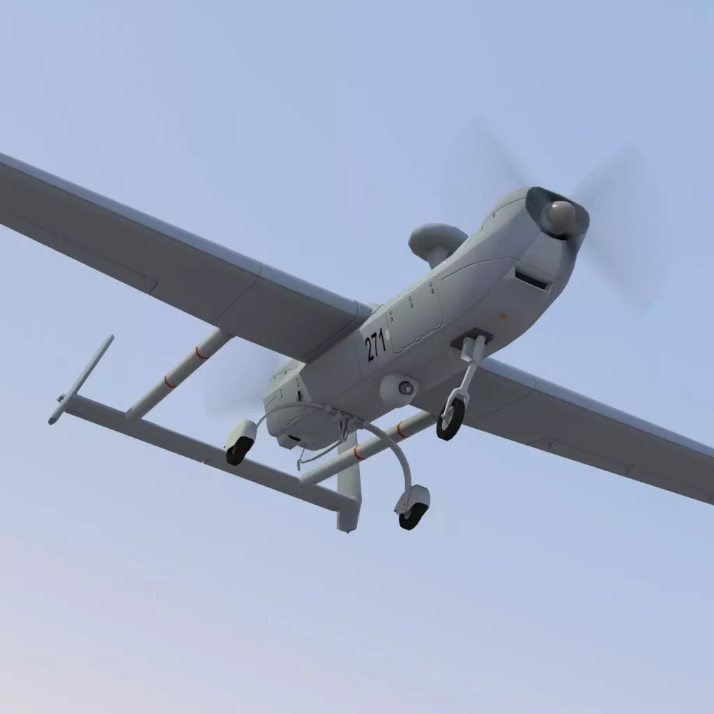 Hunter RQ5a UAV 3D model_0
