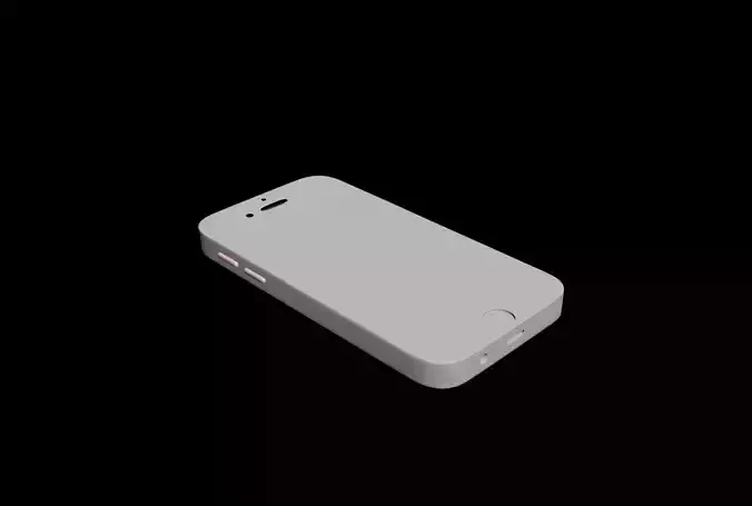 phone low poly not detailed